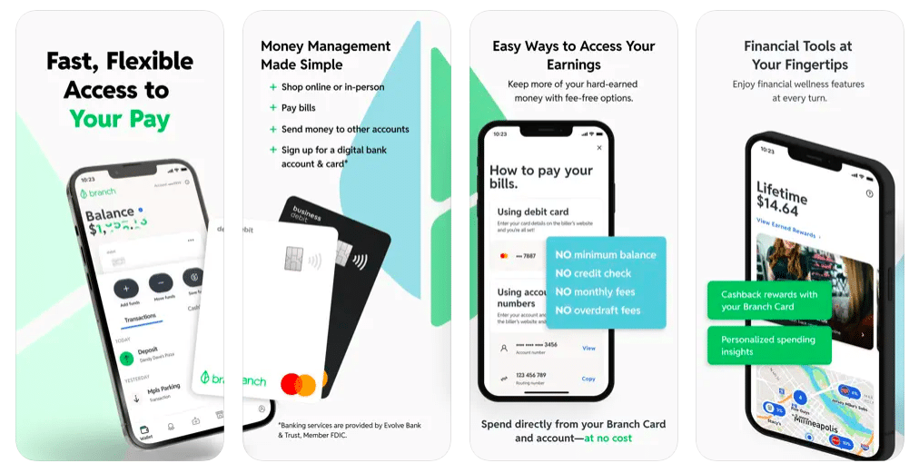 branch cash advance app