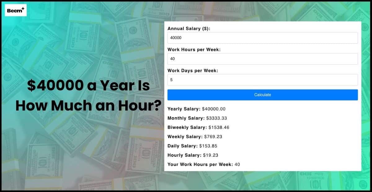 $42,000 Salary a Year Is How Much an Hour? Full Breakdown (2026)