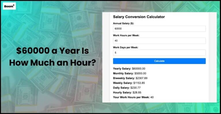 60000 a Year Is How Much an Hour