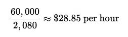 K a Year Is How Much an Hour