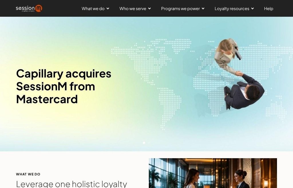 SessionM homepage